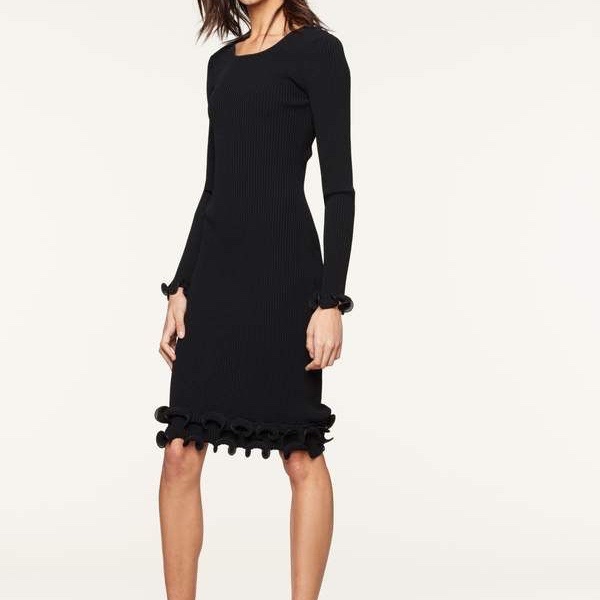 Milly Wired Edge Fitted Dress